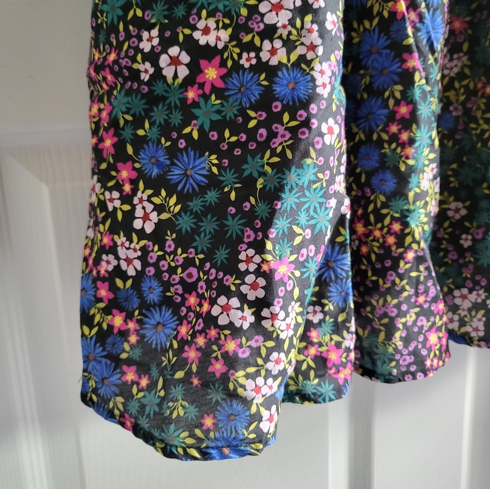 MUNTHE Correct Black Floral Smocked Dress Organic - Picture 9 of 15